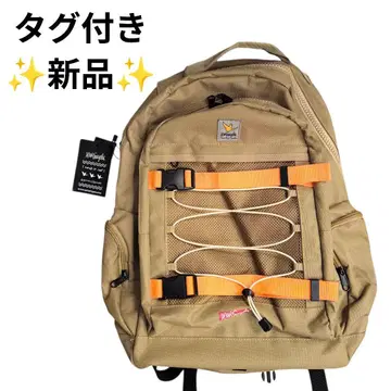 [ 택 포함 미사용 ] 마크곤잘레스 베이지 오렌지 메쉬 포켓 백팩