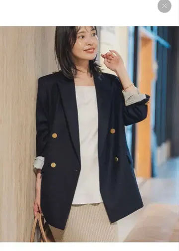 NOBLE 노블 울 플라넬 피크 라펠 자켓 [ 택 포함 새상품 ]