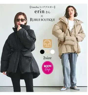 RUIRUEBOUTIQUE 다운 코트 (화이트)