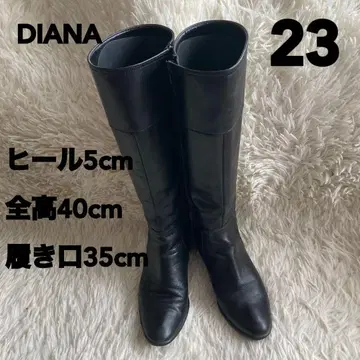 DIANA 블랙 롱 부츠 23