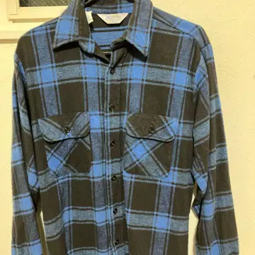 USA FIVE BROTHER 플란넬 셔츠 M 사이즈 청흑 체크
