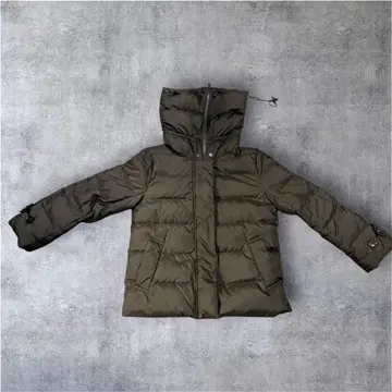 INED 칼라 긴 다운 자켓 올리브 블랙 9호 사이즈