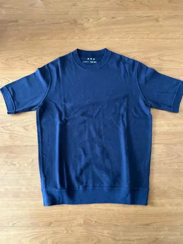 쓰리 도츠 코튼 크루넥 티셔츠 네이비 사이즈 S