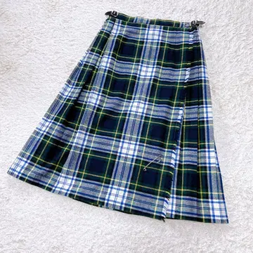새상품급 O'NEIL OF DUBLIN 체크 퀼트 스커트 M 상당