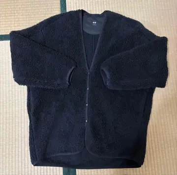 블랙 보아 자켓 플리스