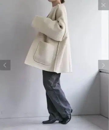 이번 시즌 택 포함 새상품 리버서블 노카라 코트 보아 NICE CLAUP