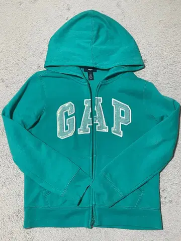 GAP Kids 풀 집업 후드티 터콰이즈