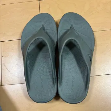 OOFOS 그레이 비치 샌들 27cm