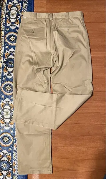 베이지 코튼 혼방 슬랙스 LATTERA