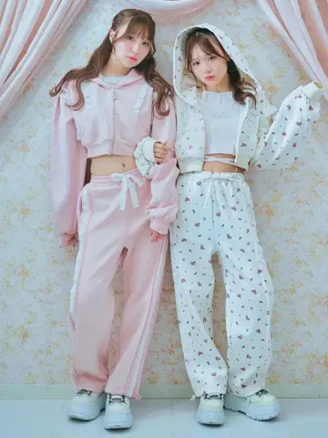 me roir 프릴 저지 팬츠