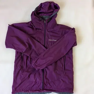 mont-bell 윈드 블라스트 후드티 여성용 L 보라색 마운틴