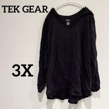 TEK GEAR [ 3X ] 울트라 플리스 후드티 블랙 속기모