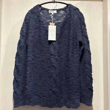 쿠미쿄쿠 네이비 긴팔 니트 M