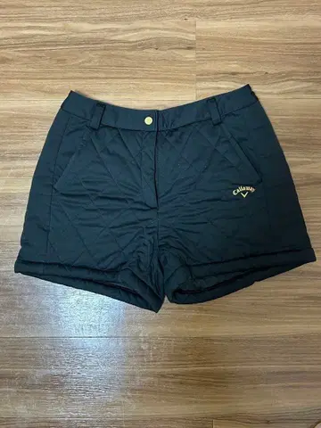 캘러웨이 충전솜 퀼팅 숏팬츠 블랙