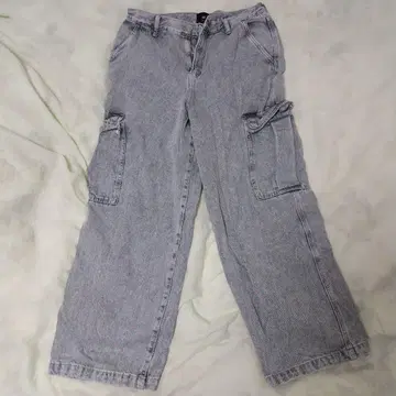 그레이 카고 팬츠 데님 H&M