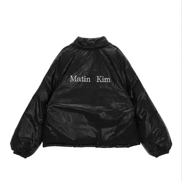 마뗑킴 코팅 다운 네이비 클리닝 완료