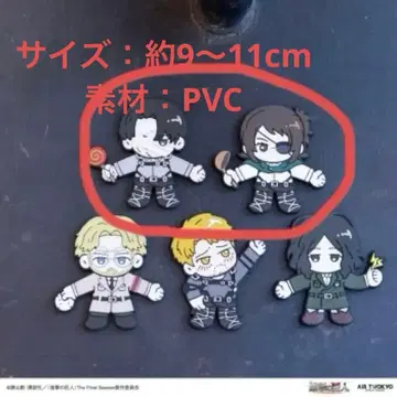 진격의 거인 한지 리바이 [ Hug me ] 러버 마그넷 후크 2개 세트