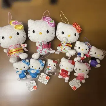 헬로키티 산리오 봉제 인형 키링 묶음 판매