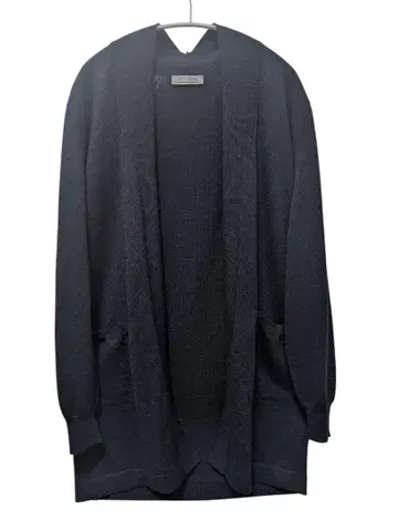 GRANSASSO 울 숄카라 버튼 없는 롱 가디건