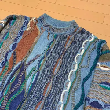 [레어] 쿠지 COOGI BLUES 호주산 3D 니트 L 사이즈