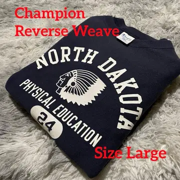 Champion 리버스 위브 청단택 네이비 L 사이즈