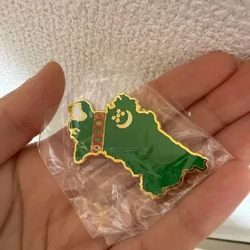 투르크메니스탄 박람회 핀 배지