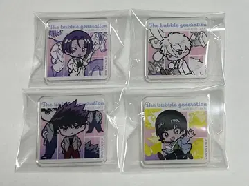 블루 록 아크릴 배지 더 버블 제너레이션 4점 세트