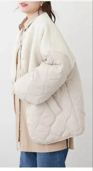 RMAF NICE CLAUP 퀼팅 자켓 아이보리