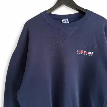90s 빈티지 USA제 러셀 KEY WEST 자수 맨투맨 J14
