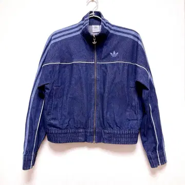[레어] adidas original 데님 트랙 자켓 M 지수 착용