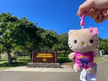 일광화상 키티 [다이아몬드 헤드 한정판] 카라비너 포함 키링