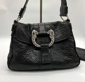 컨디션 최상 불가리 레오니 숄더 토트 백 블랙 감정필