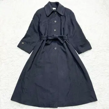 캘빈클라인 캐시미어 롱 코트 사이즈 9 벨트 A라인