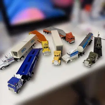 혼다 컨테이너 부착 트럭 미니카 7대 세트