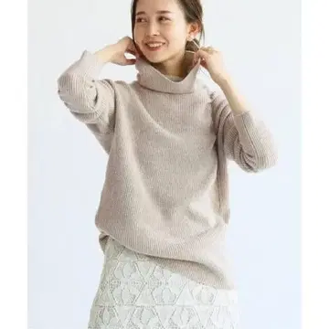 [ IENA ] SUPERGEELONG 라메 터틀넥 풀오버