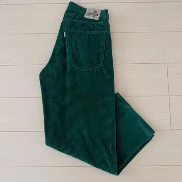 silver tab BAGGY 코듀로이 팬츠 그린