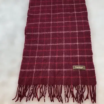 폴 스튜어트 캐시미어 100% 머플러 보르도