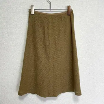 i.n.e 플레어 스커트 브라운 사이즈 2 M 상당 일본제