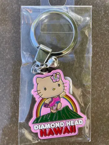 헬로키티 다이아몬드 헤드 키링