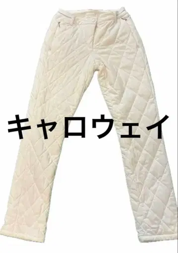 퀼팅 골프 팬츠 캘러웨이 방풍 방한 다운 화이트 충전솜
