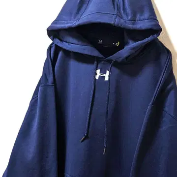 언더아머 로고 자수 후드티 네이비 네이비 컬러 L 구제 의류