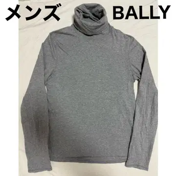 발리 터틀넥 남성용 그레이 이탈리아제 무지 코튼