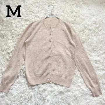 [ 새상품급 ] 무인양품 캐시미어 100% 가디건 베이지 M 사이즈