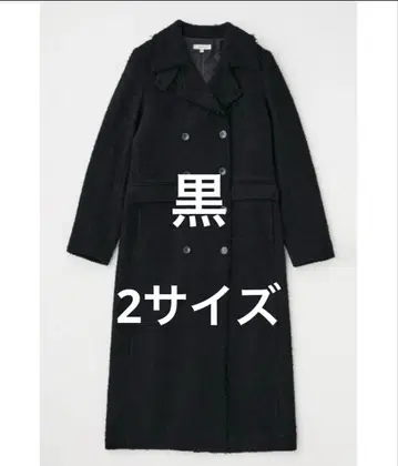 Moussy LONG P 코트 롱 코트 블랙