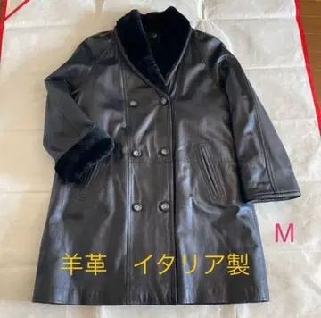 양가죽 코트 이탈리아제 M 가죽 코트 [새상품급]