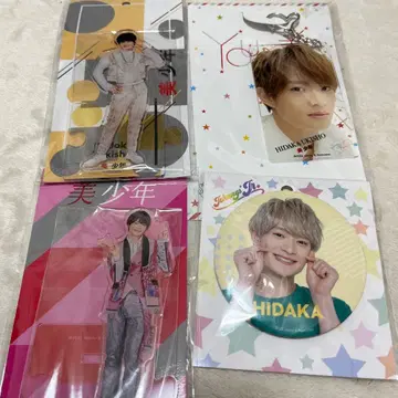 우키쇼 히다카 아크릴 스탠드 캔 배지 키링