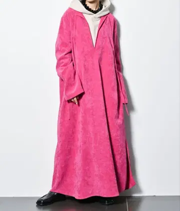 평일 타임세일 CITYSHOP 벨벳 카프탄 드레스 핑크