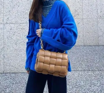 IRENE 아이레네 irene 블루 니트 후지 편직