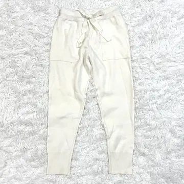 ZARA 자라 조거 팬츠 니트 맨투맨 화이트 S 심플 홈웨어