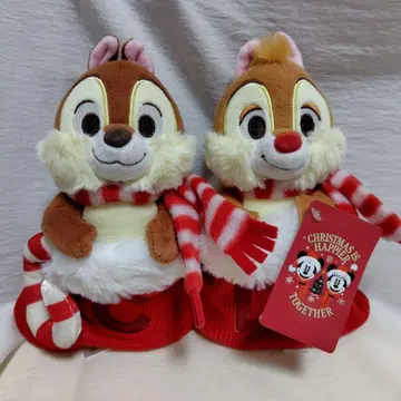 디즈니 스토어 칩과 데일 크리스마스 봉제 인형